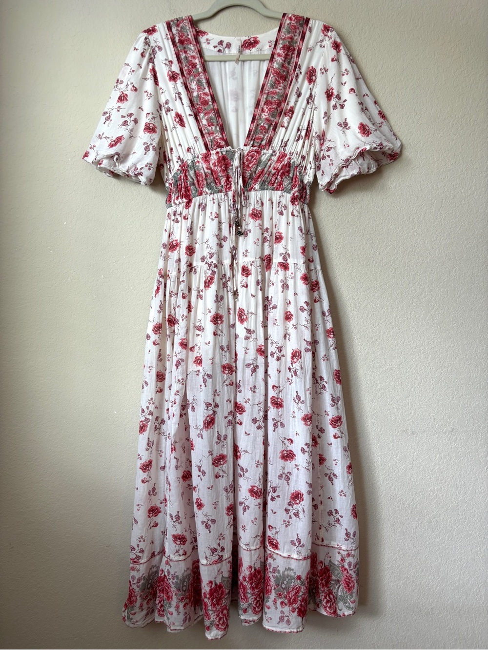 Free People Boho Cottagecore Prairie Floral Lysette Maxi Dress - Picture 2 of 15